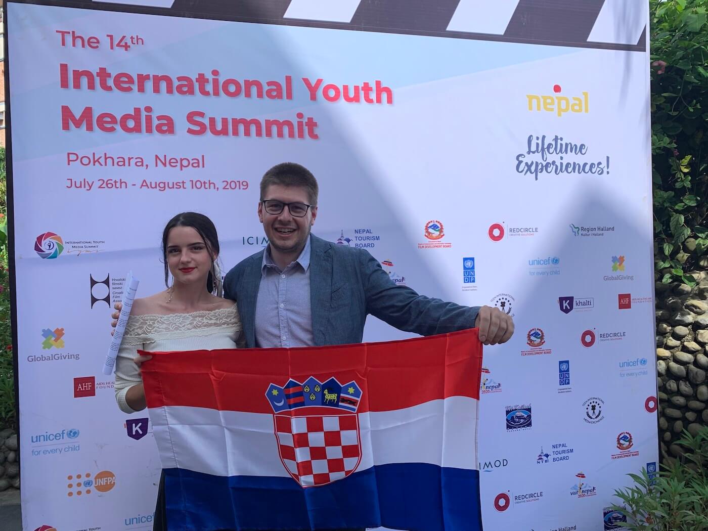 Croatian delegation at the 14th International Youth Media Summit